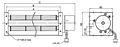 EC Crossflow Fan JET-040A Series - Dimensions